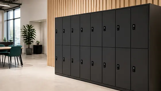 Metal storage lockers — smart lockers in a modern Dutch workplace, 2026 guide